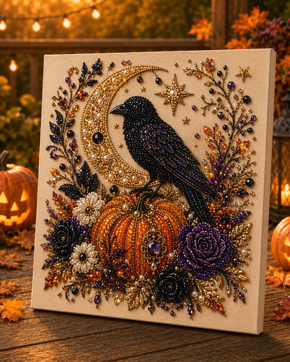 🔥 Last Day 42% OFF – 👻✨ Halloween Pearl Art DIY Kit – Turn Tiny Pearls into Spooky-Cute Magic
