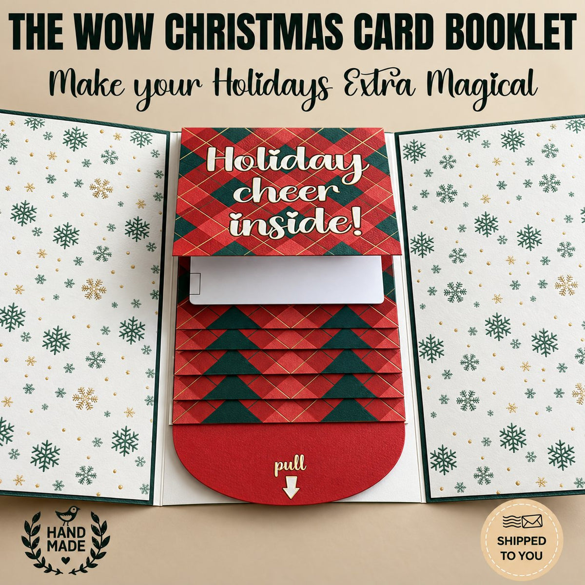 🎄Christmas Sale 49% OFF🎄Waterfall Christmas Gift Card Booklet