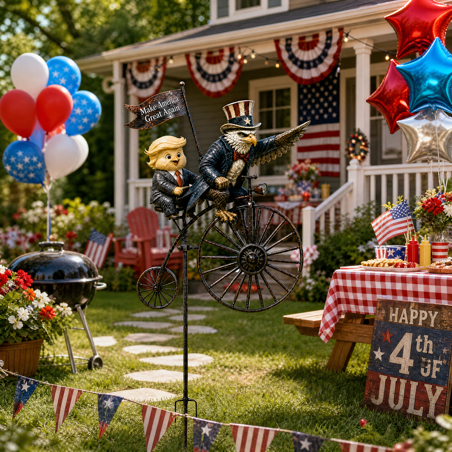 Make America Great Again Garden Windmill Decoration Ornaments