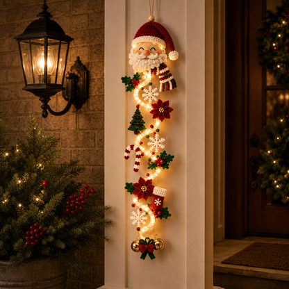 🔥Hot Sale 50% OFF🔥Glowing Christmas Door Hanger 🎄✨