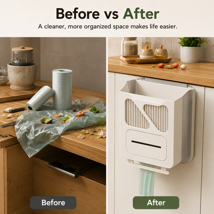 🔥LAST DAY 50% OFF🔥Wall-Mounted Trash Bin with Bag Dispenser