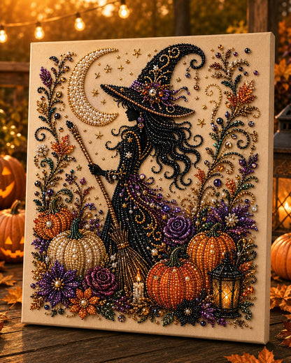 🔥 Last Day 42% OFF – 👻✨ Halloween Pearl Art DIY Kit – Turn Tiny Pearls into Spooky-Cute Magic