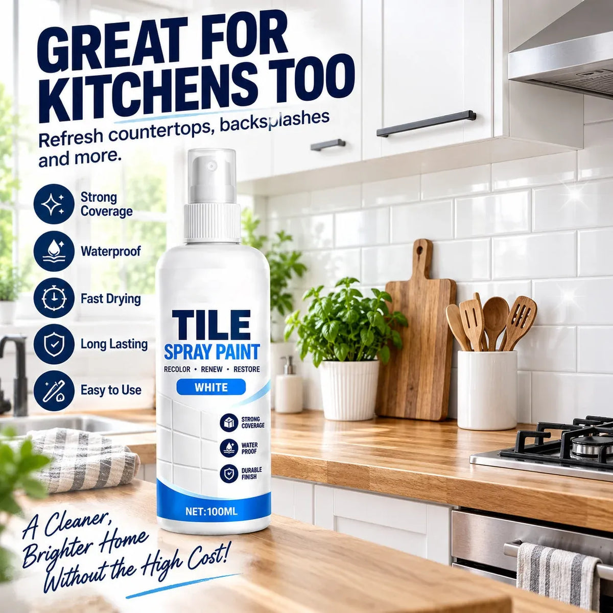🔥2026 HOT SALE🎨Tile Renewal Spray Paint – Recolor & Refresh - 49% OFF!!!