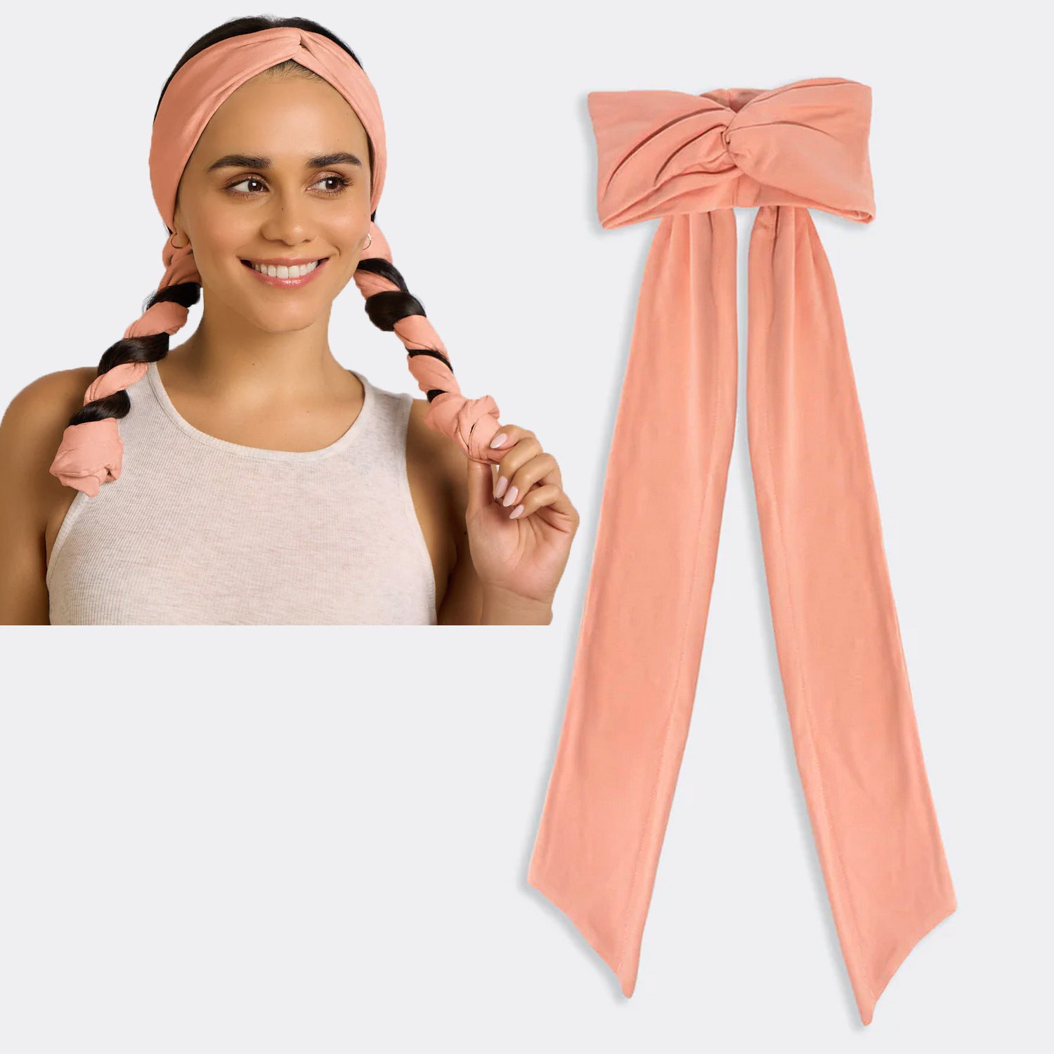 🎖️Heatless Curling Headband Active Wave Styling Wrap