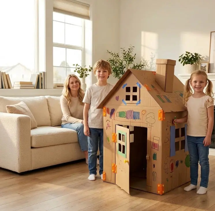 Kids Cardboard DIY Building Kit - Safe Rebuildables