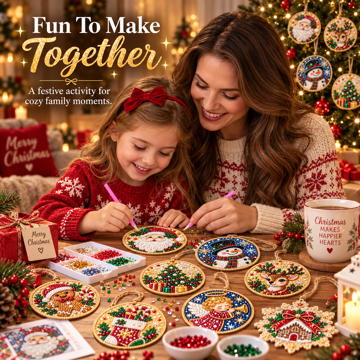 🔥Christmas Sale 49% OFF🎄 DIY Diamond Painting Ornaments Kit