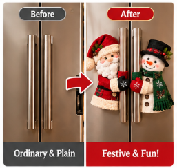 Christmas Snowman Door Handle Gloves