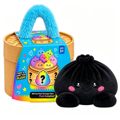 🔥Hot Sale 50% OFF🔥-🌈Cute Plush StuffedDumpling Squishies, BigRainbow Squishes withSteamer🥟🎁