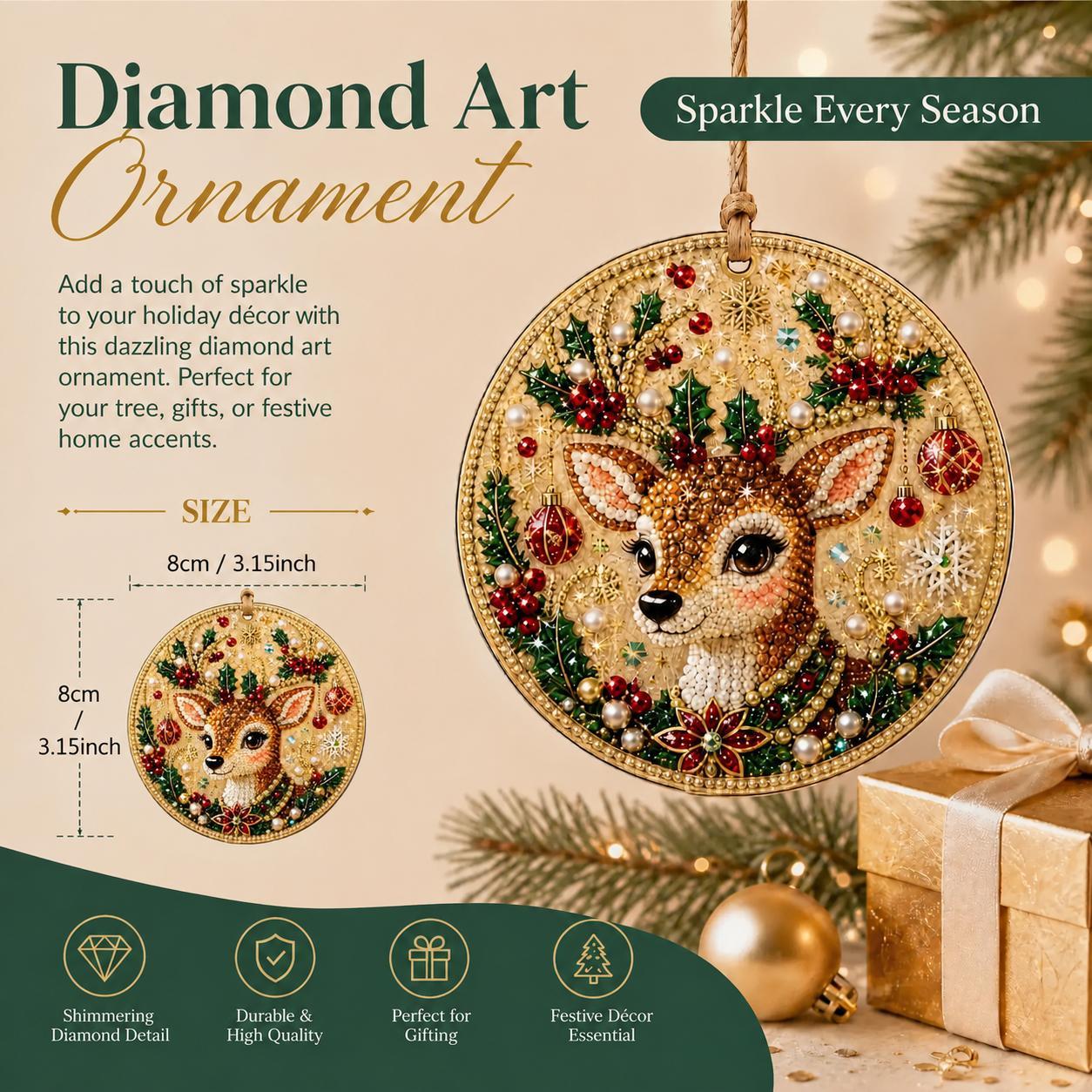 🔥Christmas Sale 49% OFF🎄 DIY Diamond Painting Ornaments Kit