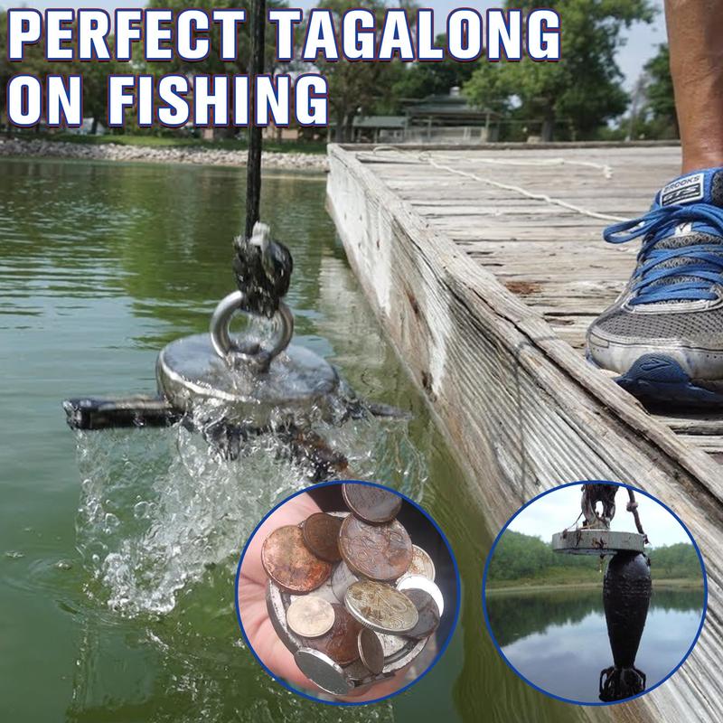 🔥Fishing Magnet: Super Strong Neodymium Magnet for Epic Treasure Hunting 🧲