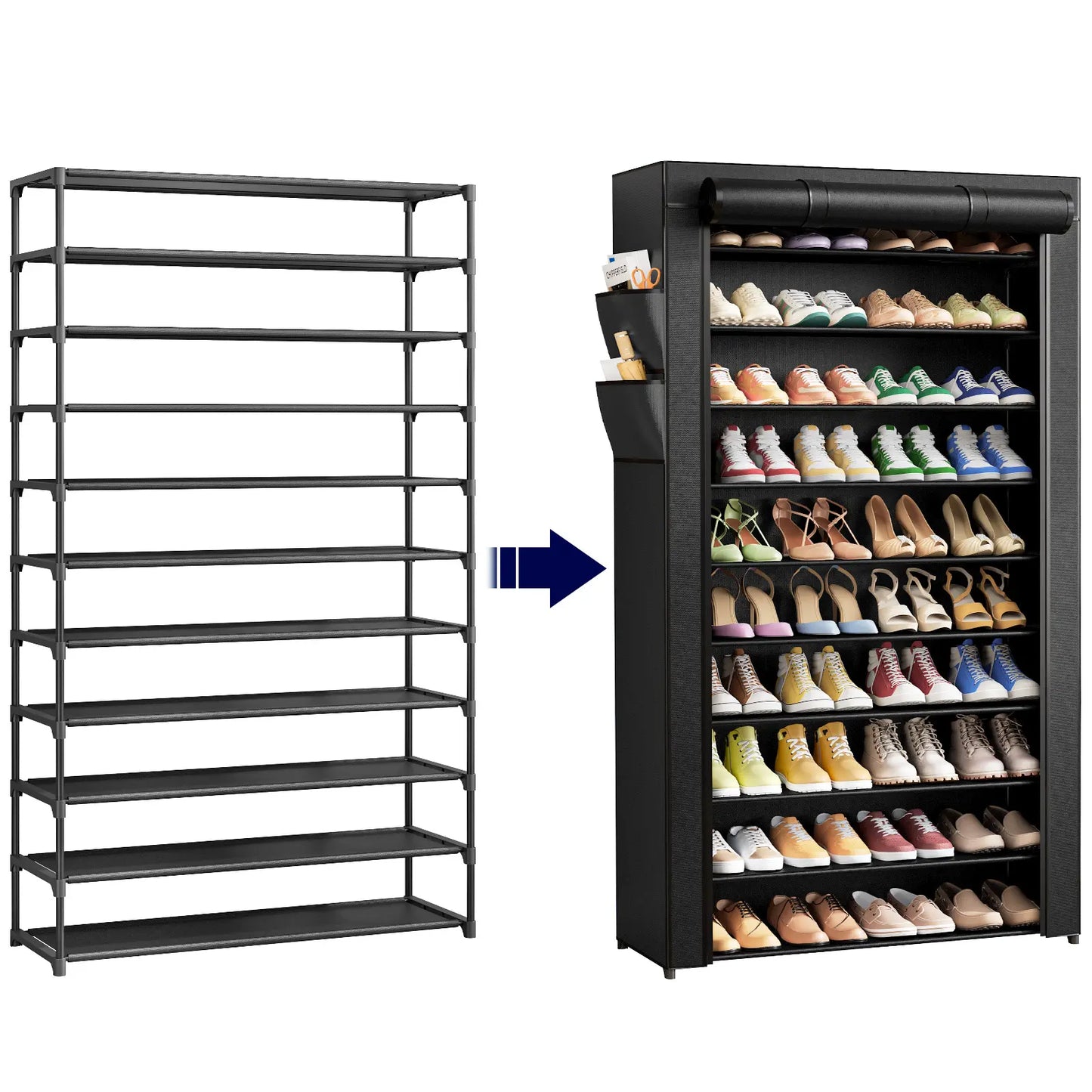 3-10-Tier Shoe Organizer