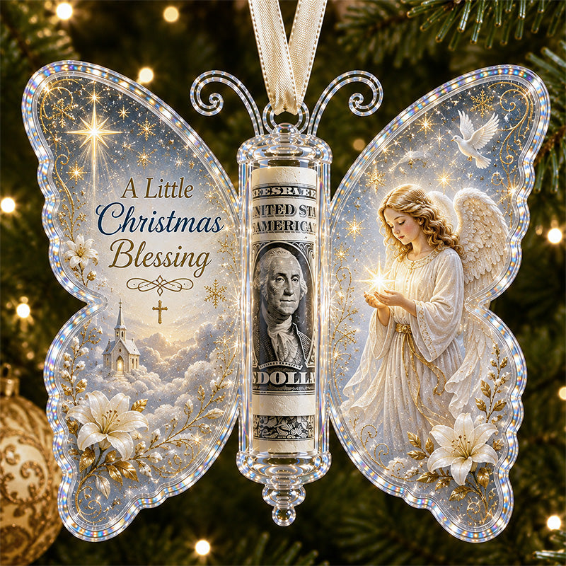 🦋💵 Christmas Cash Gift Butterfly Ornament – Holiday Money Holder Keepsake 🎄✨