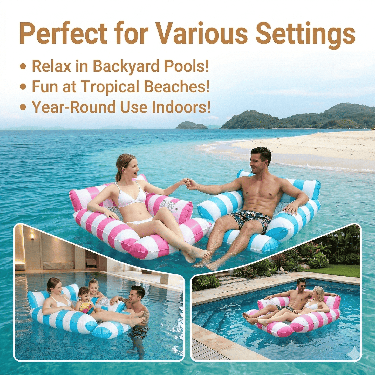 🔥🔥Pool Hammocks & Lounge Chairs