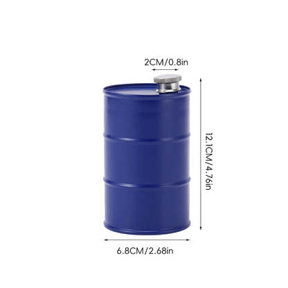 350ml/750ml Oil Drum Anti-rust Leak-proof No Odor Portable Wine Storage🛢Food Grade Camping Whisky Flagon Wine Jug Camping Supplies【liquor is not included】