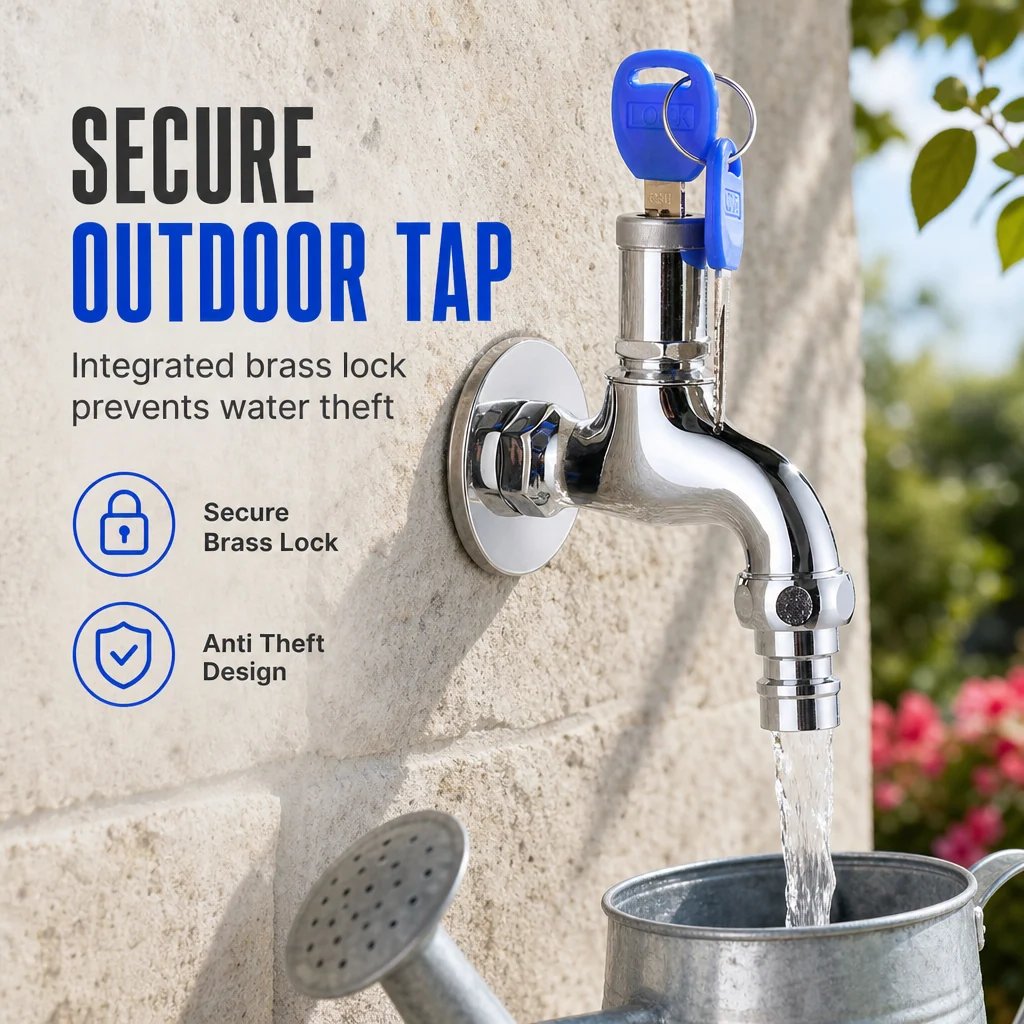 🔐 Lockable Outdoor Water Faucet