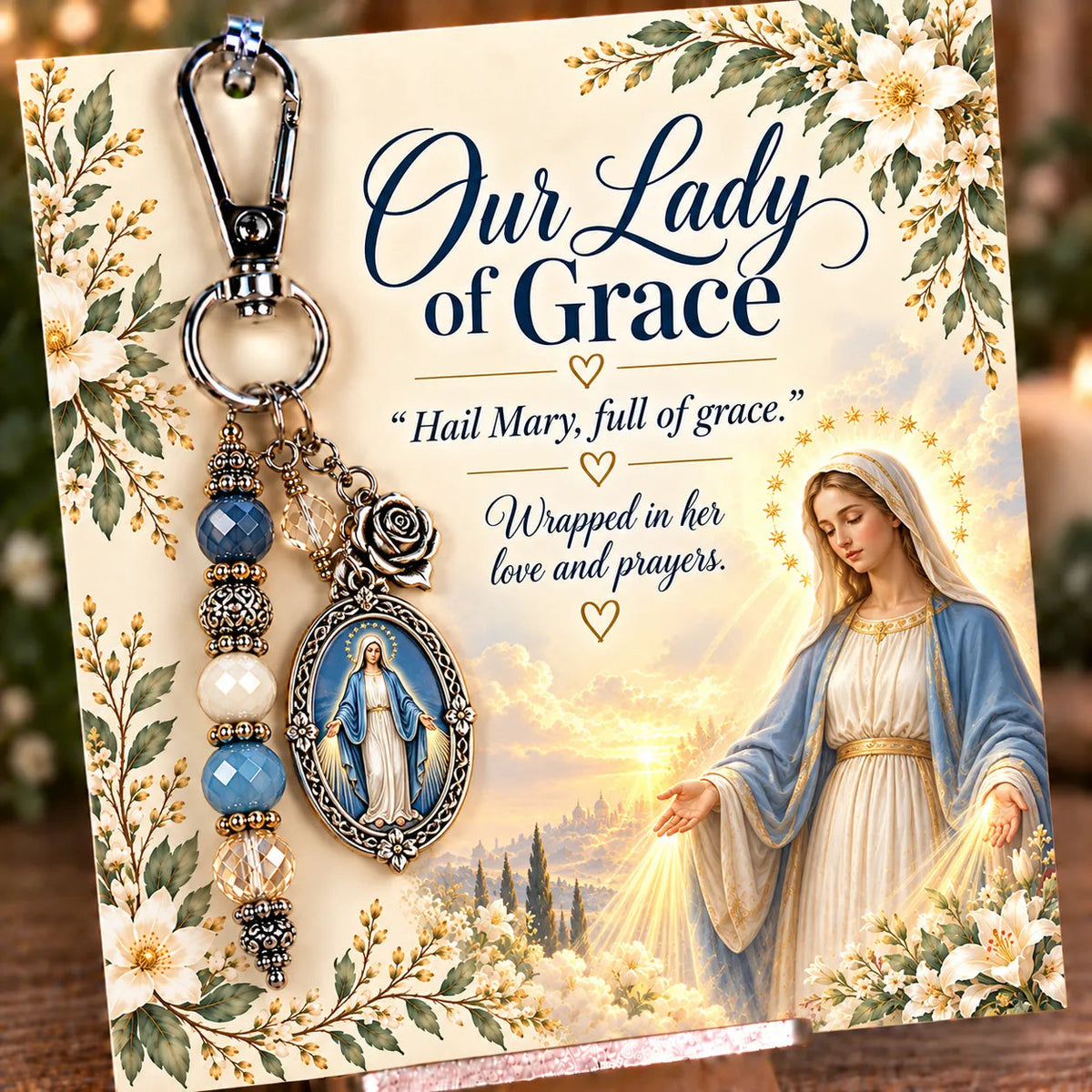 ⏳ Last Day 49% OFF – ✝️ Christian Scripture Keepsake Keychain | 23 Faith-Inspired Designs with Matching Devotional Card 🤍
