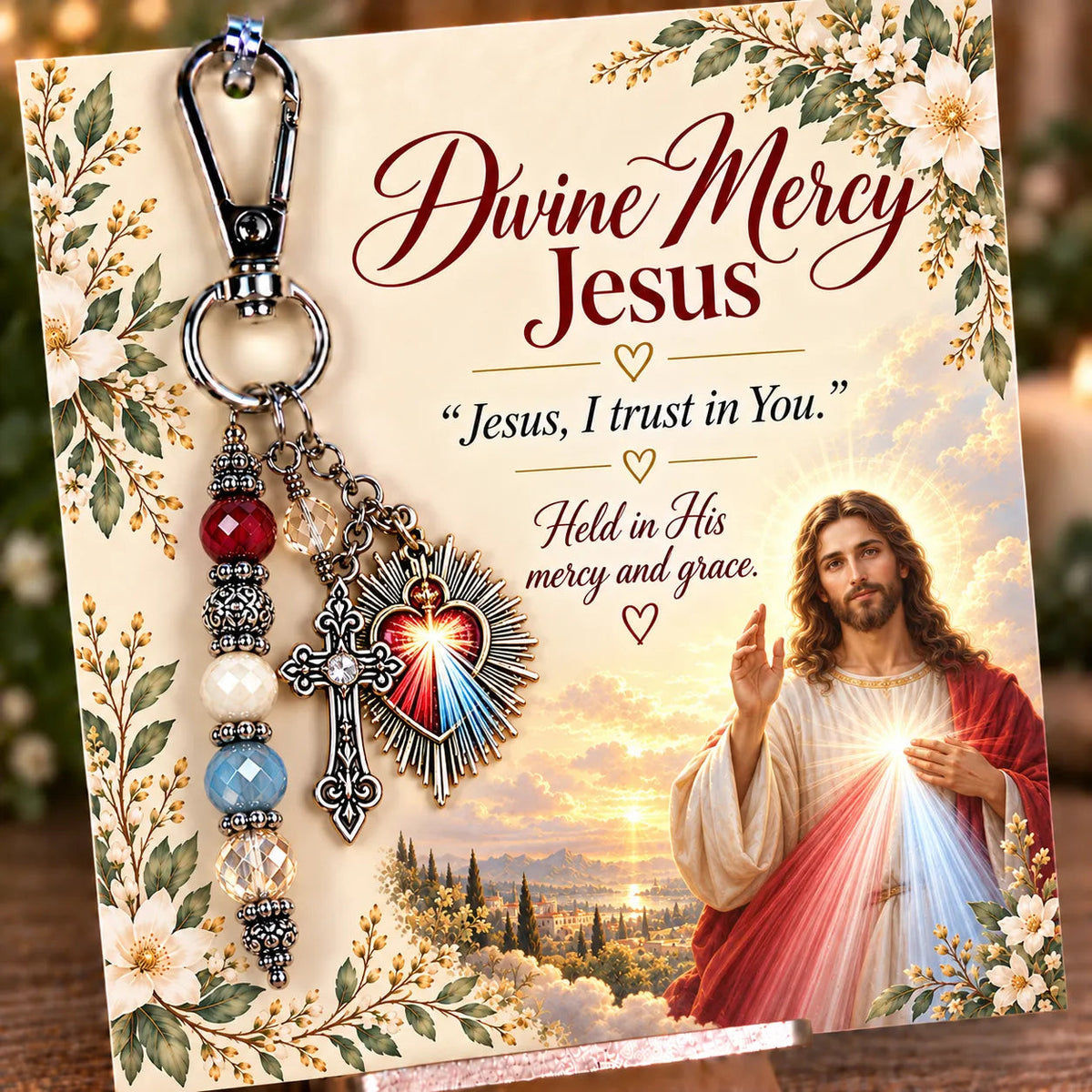 ⏳ Last Day 49% OFF – ✝️ Christian Scripture Keepsake Keychain | 23 Faith-Inspired Designs with Matching Devotional Card 🤍