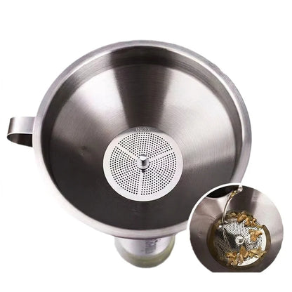 ⏳🔥limited-time 50% Off! ⏰ Stainless Steel Filter Funnel – Kitchen & Lab Multi-use ✨