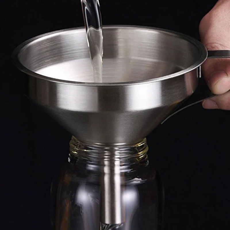 ⏳🔥limited-time 50% Off! ⏰ Stainless Steel Filter Funnel – Kitchen & Lab Multi-use ✨