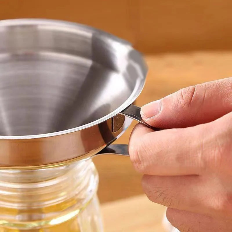 ⏳🔥limited-time 50% Off! ⏰ Stainless Steel Filter Funnel – Kitchen & Lab Multi-use ✨