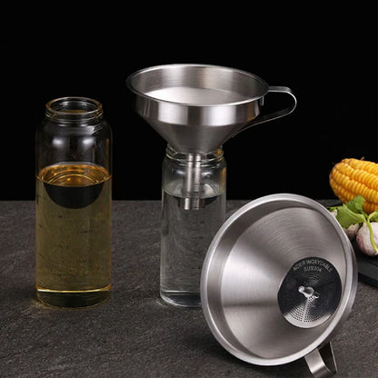 ⏳🔥limited-time 50% Off! ⏰ Stainless Steel Filter Funnel – Kitchen & Lab Multi-use ✨
