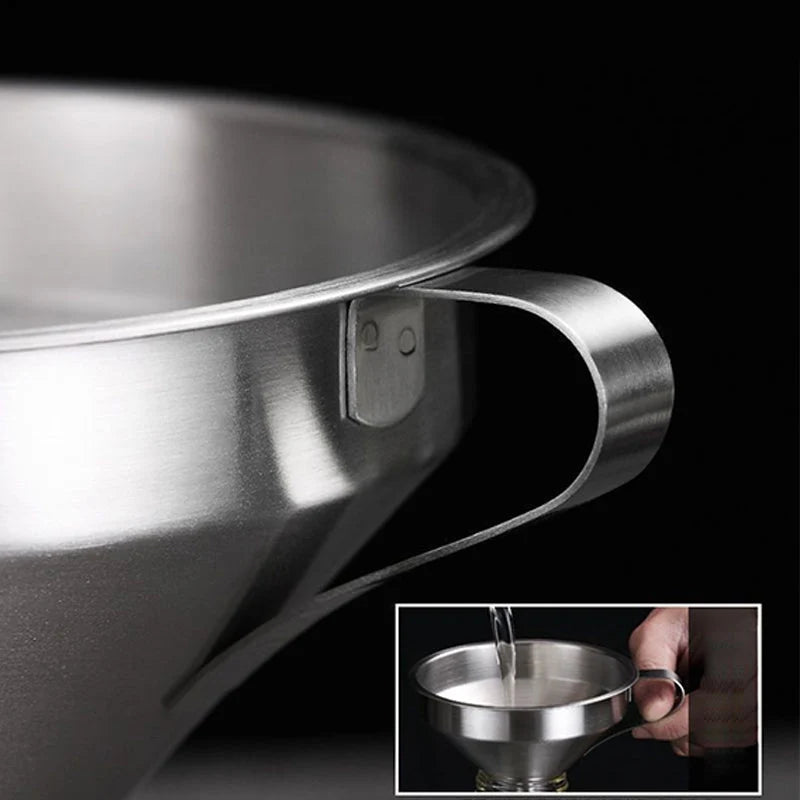 ⏳🔥limited-time 50% Off! ⏰ Stainless Steel Filter Funnel – Kitchen & Lab Multi-use ✨