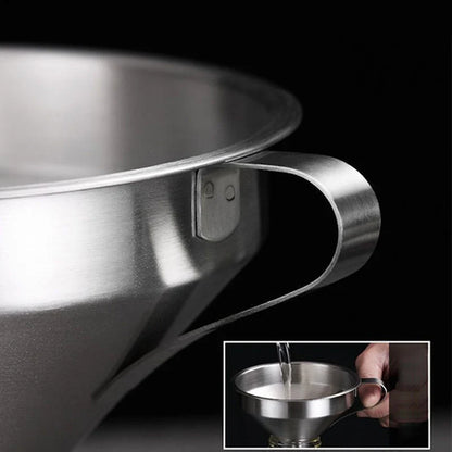 ⏳🔥limited-time 50% Off! ⏰ Stainless Steel Filter Funnel – Kitchen & Lab Multi-use ✨