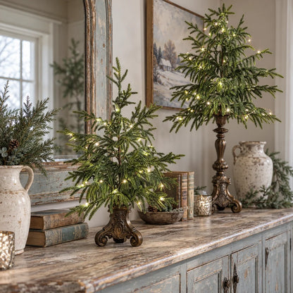 🔥Hot Sale 50% OFF🔥-Vintage Lighted Norfolk Pine Trees