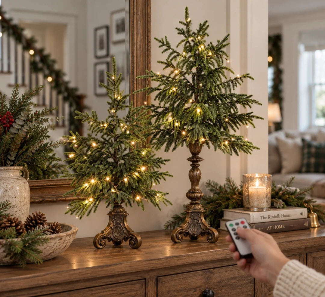 🔥Hot Sale 50% OFF🔥-Vintage Lighted Norfolk Pine Trees