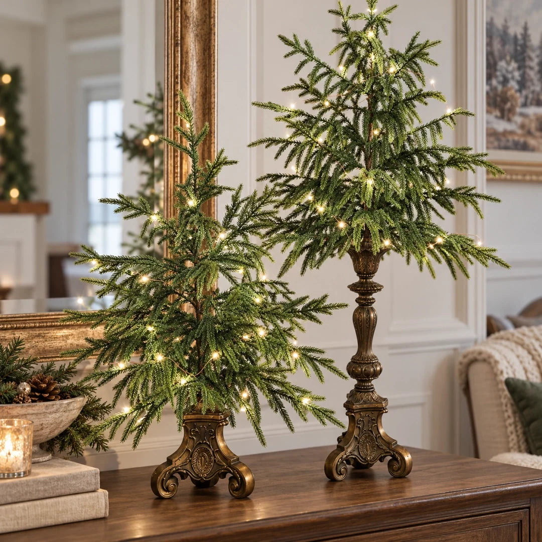 🔥Hot Sale 50% OFF🔥-Vintage Lighted Norfolk Pine Trees