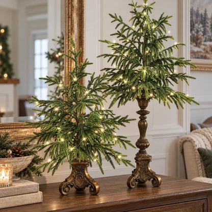🔥Hot Sale 50% OFF🔥-Vintage Lighted Norfolk Pine Trees