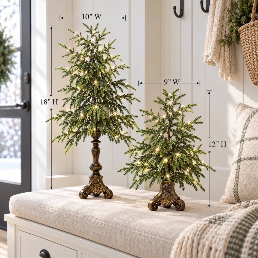 🔥Hot Sale 50% OFF🔥-Vintage Lighted Norfolk Pine Trees