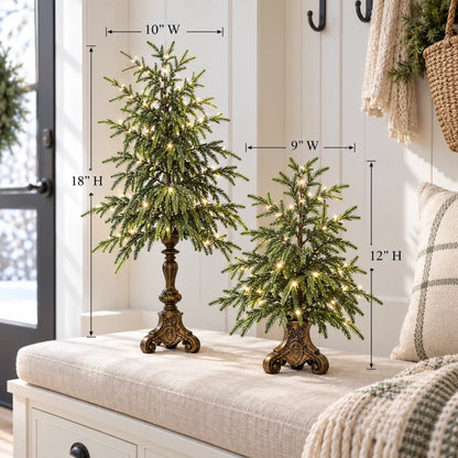 🔥Hot Sale 50% OFF🔥-Vintage Lighted Norfolk Pine Trees