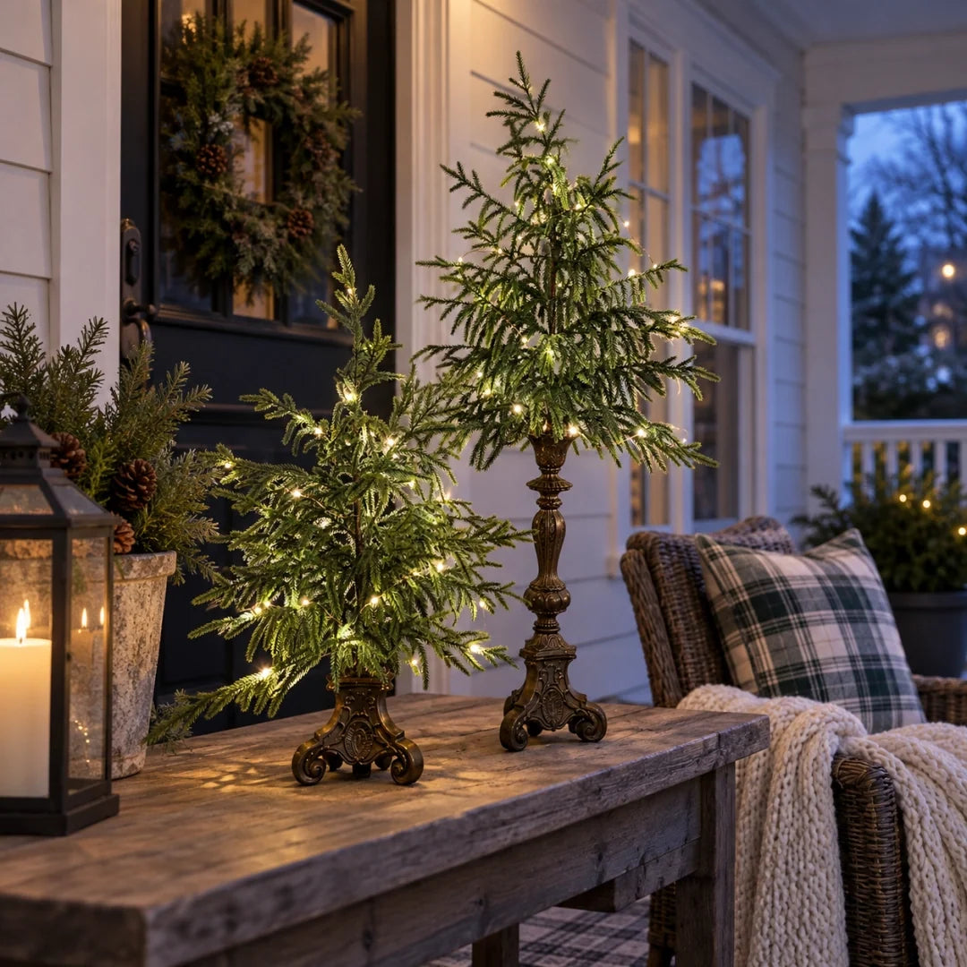🔥Hot Sale 50% OFF🔥-Vintage Lighted Norfolk Pine Trees