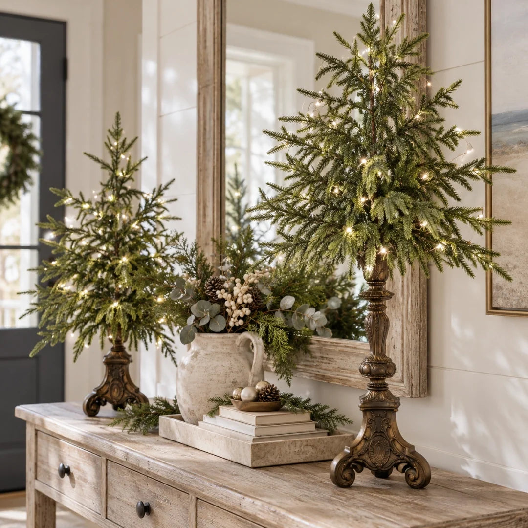 🔥Hot Sale 50% OFF🔥-Vintage Lighted Norfolk Pine Trees