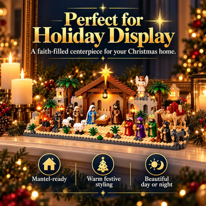 🔥Hot Sale 50% OFF🔥Nativity Advent Calendar – 24-day Buildable Christmas Nativity Set