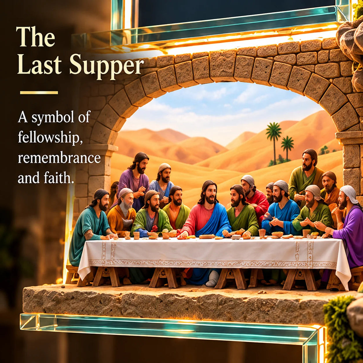 🔥Last Day 50% OFF🙏✝️ The Story of Jesus LED Cross Lamp ✨ 6 Biblical Scenes & Meaningful Christian Gift