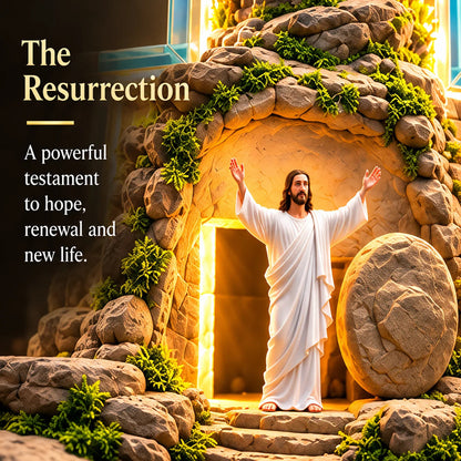 🔥Last Day 50% OFF🙏✝️ The Story of Jesus LED Cross Lamp ✨ 6 Biblical Scenes & Meaningful Christian Gift