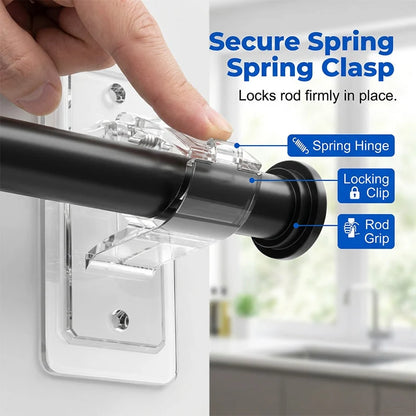 🔥heavy-duty Self-adhesive Rod Support Brackets