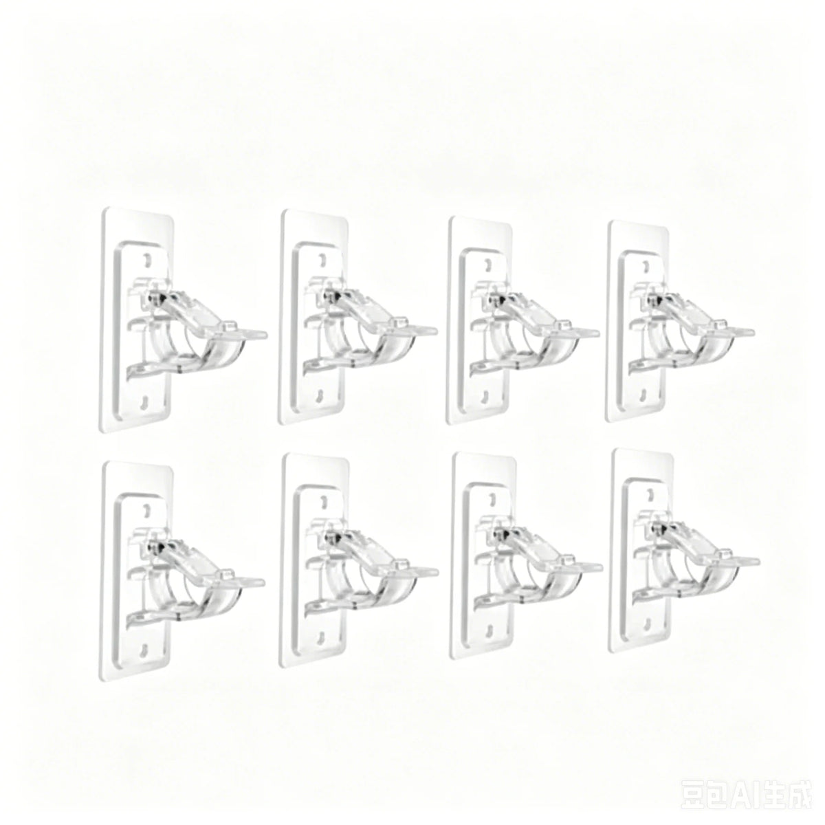 🔥heavy-duty Self-adhesive Rod Support Brackets