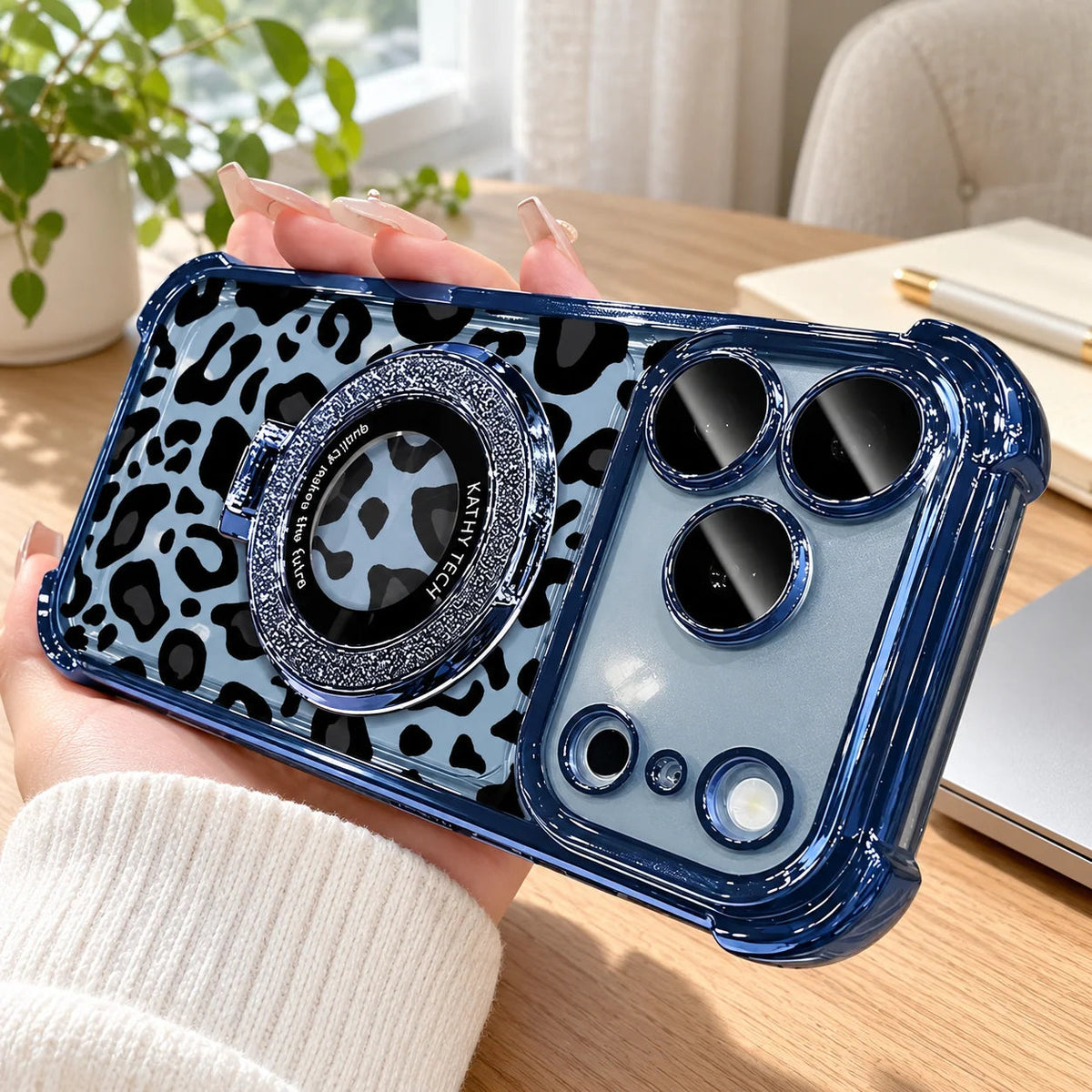 🔥Hot Sale 50% OFF🔥-Sexy Leopard Print Transparent Soft Silicone Shockproof Case for iPhone