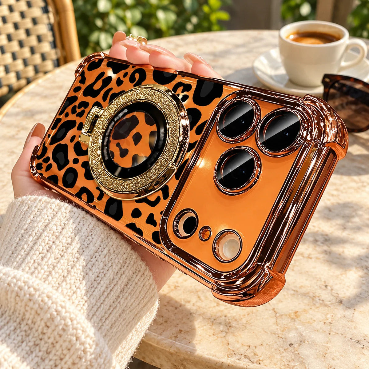 🔥Hot Sale 50% OFF🔥-Sexy Leopard Print Transparent Soft Silicone Shockproof Case for iPhone