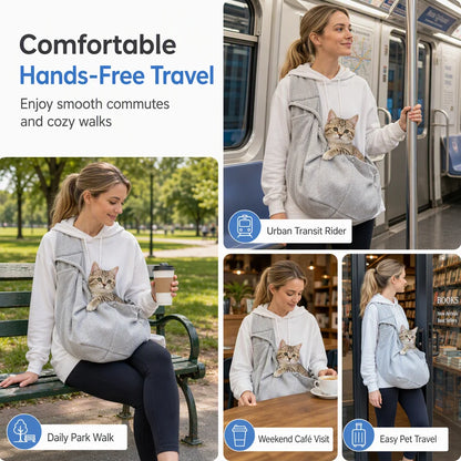 Portable Breathable Pet Carrier Sling Bag Single Shoulder Crossbody Travel Bag for Cats and Small Dogs