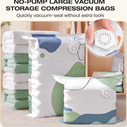 📦 Large-Capacity Vacuum Bags – No Pump Needed! 💨✨