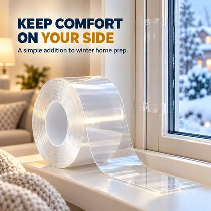💨 Draft Stopper Clear Seal Tape – Keep Cold Air Out & Lower Energy Bills 🥶⏳
