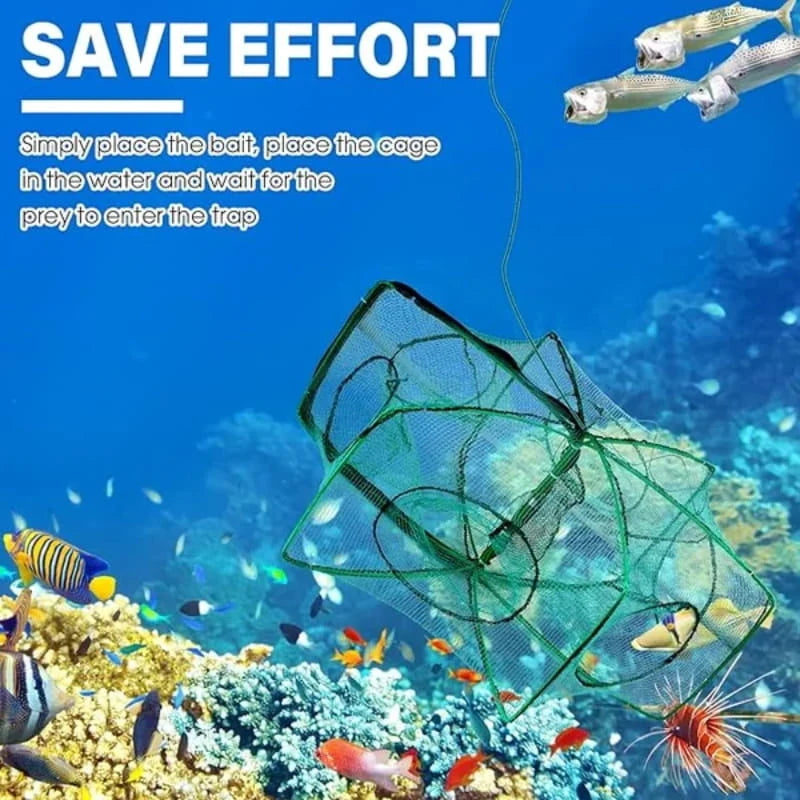 🔥Hot Sale 50% OFF🔥-Auto-Foldable Strengthened Fishing Trap Net