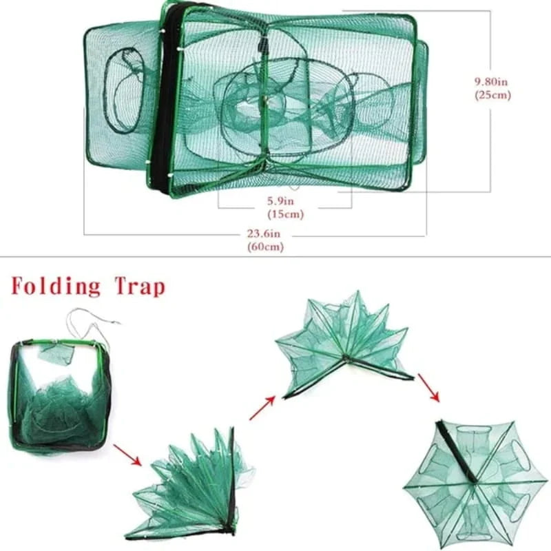 🔥Hot Sale 50% OFF🔥-Auto-Foldable Strengthened Fishing Trap Net