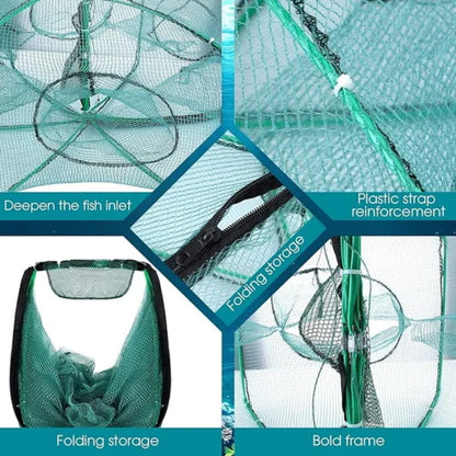 🔥Hot Sale 50% OFF🔥-Auto-Foldable Strengthened Fishing Trap Net
