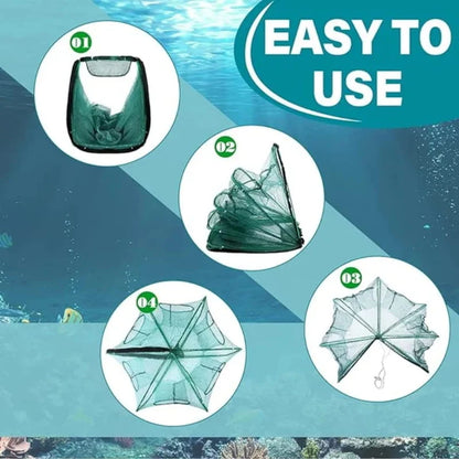 🔥Hot Sale 50% OFF🔥-Auto-Foldable Strengthened Fishing Trap Net