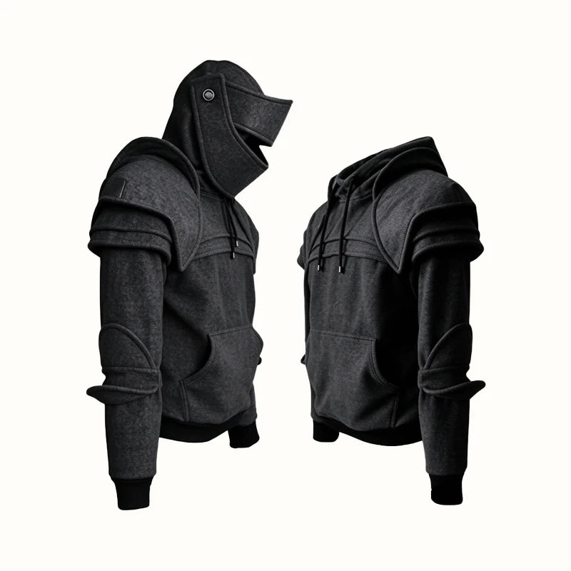 🔥 BIG SALE 50% OFF-🛡️ Knight Cosplay Hoodie – Medieval Fantasy Streetwear Pullover!